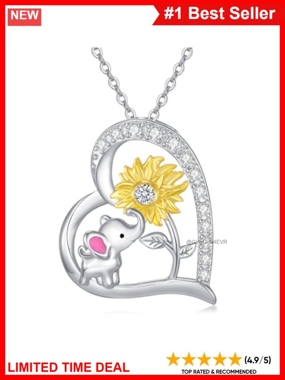 925 Sterling Silver Elephant Pendant Necklace Dainty Animal Jewelry Gift for